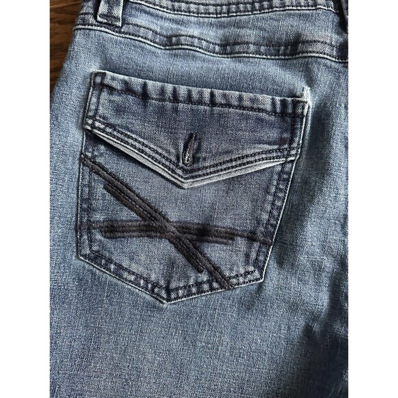 Y2K TK Axel Dark Wash Embroidered Jeans - Picture 5 of 7